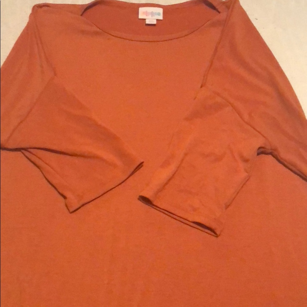 XS Lularoe rust colored Irma